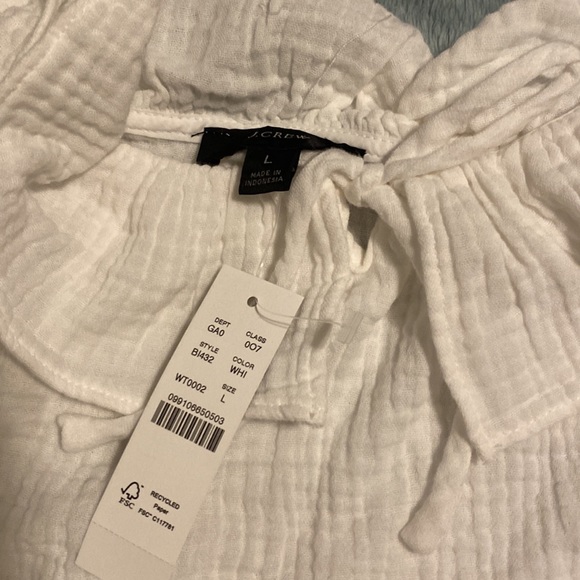 White Ruffle J Crew Cami - Picture 2 of 3